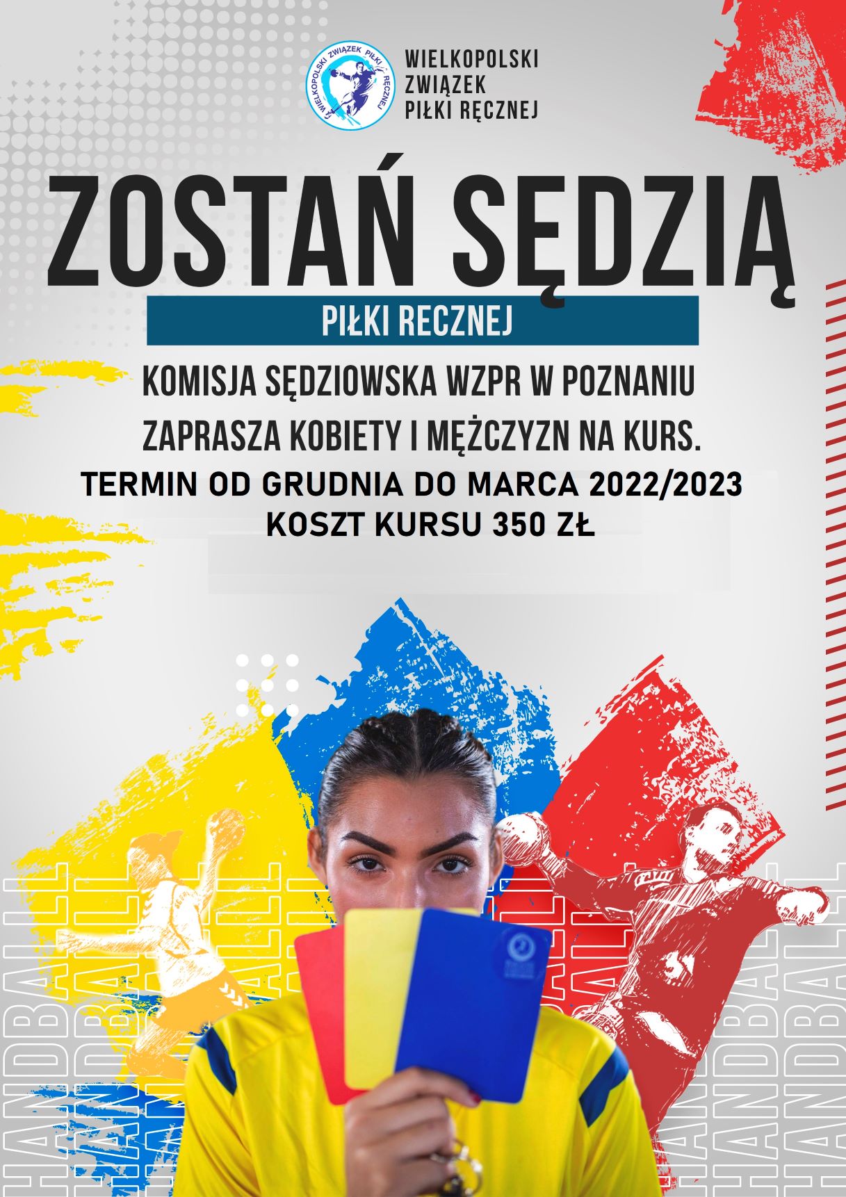 Plakat Sędzia Handball